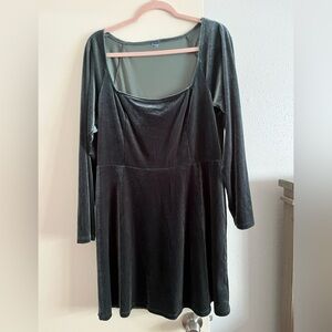 Old navy fit and flare velvet mini dress